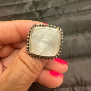 925 Silver & Mother of Pearl Ring
